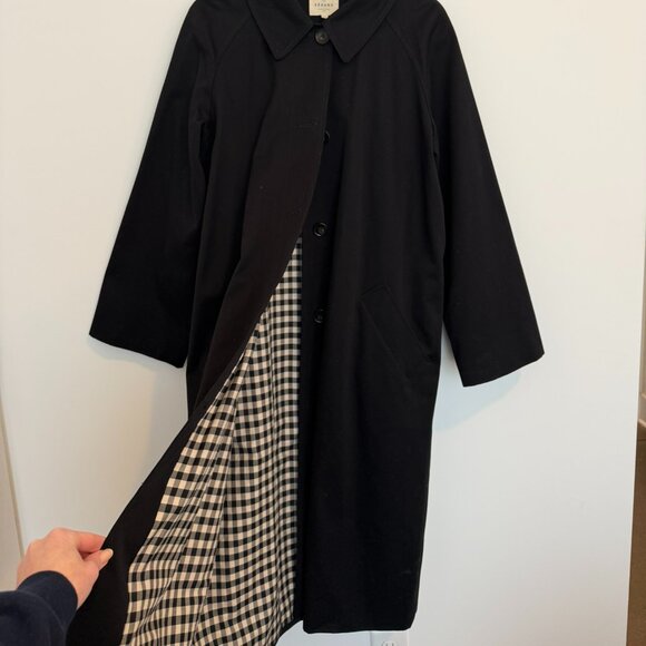 SEZANE - Clyde Coat in Black - Size M/6 (Worn 1x Time) - Picture 10 of 12